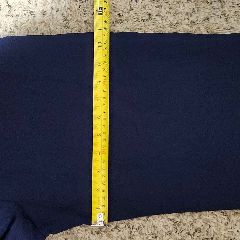 Draper James Navy Wide-Leg Sailor-Style Pants with Gold Buttons - Picture 13 of 14